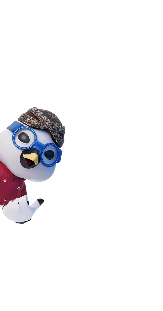 BATIC Mascot Bloo Meena welcoming