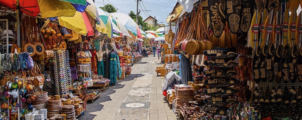 The Colourful Artwork at Ubud Art Market