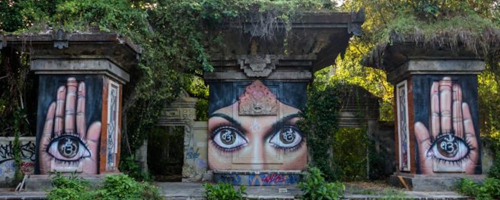 The Haunting Graffiti Art at Taman Festival